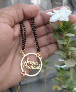 two Name two Heart mangalsutra