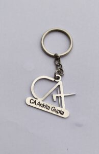 Personalized CA Stainless Steel Keychain
