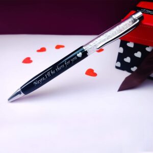 White Diamond filled golden lining designer pens a customizable Pen