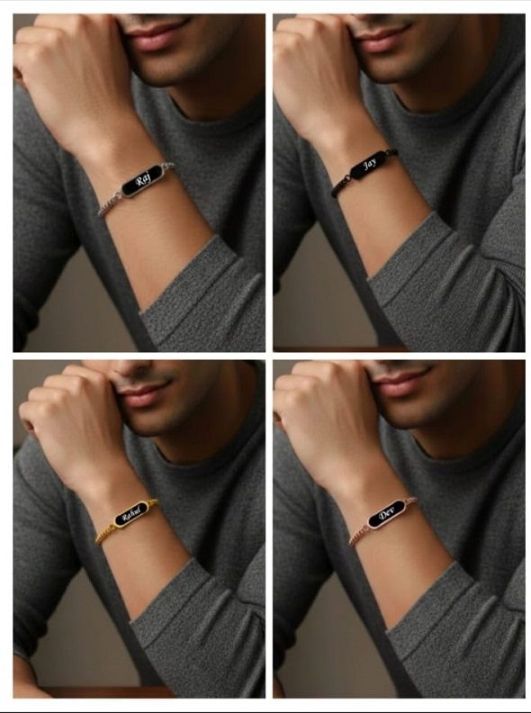 Men's Custom Engraved Bracelet