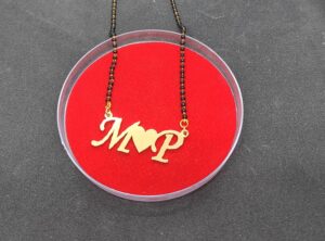Name Mangalsutra with Heart