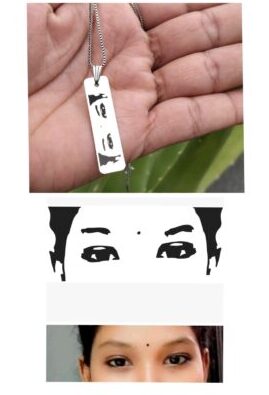 Custom Personalized Eye Necklace