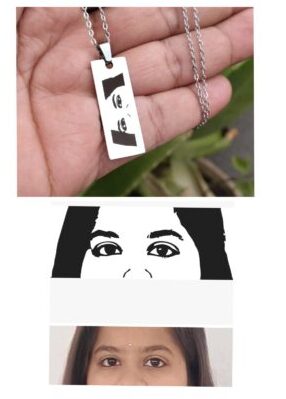 Custom Personalized Eye Necklace