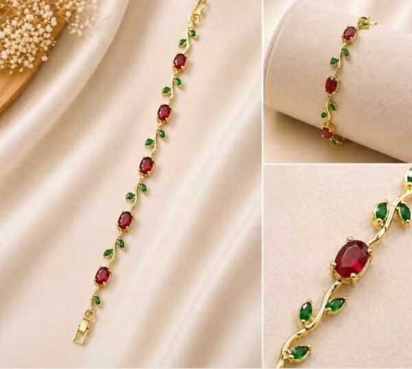 Korean Style Tulip Flower Waterproof Bracelet Gold